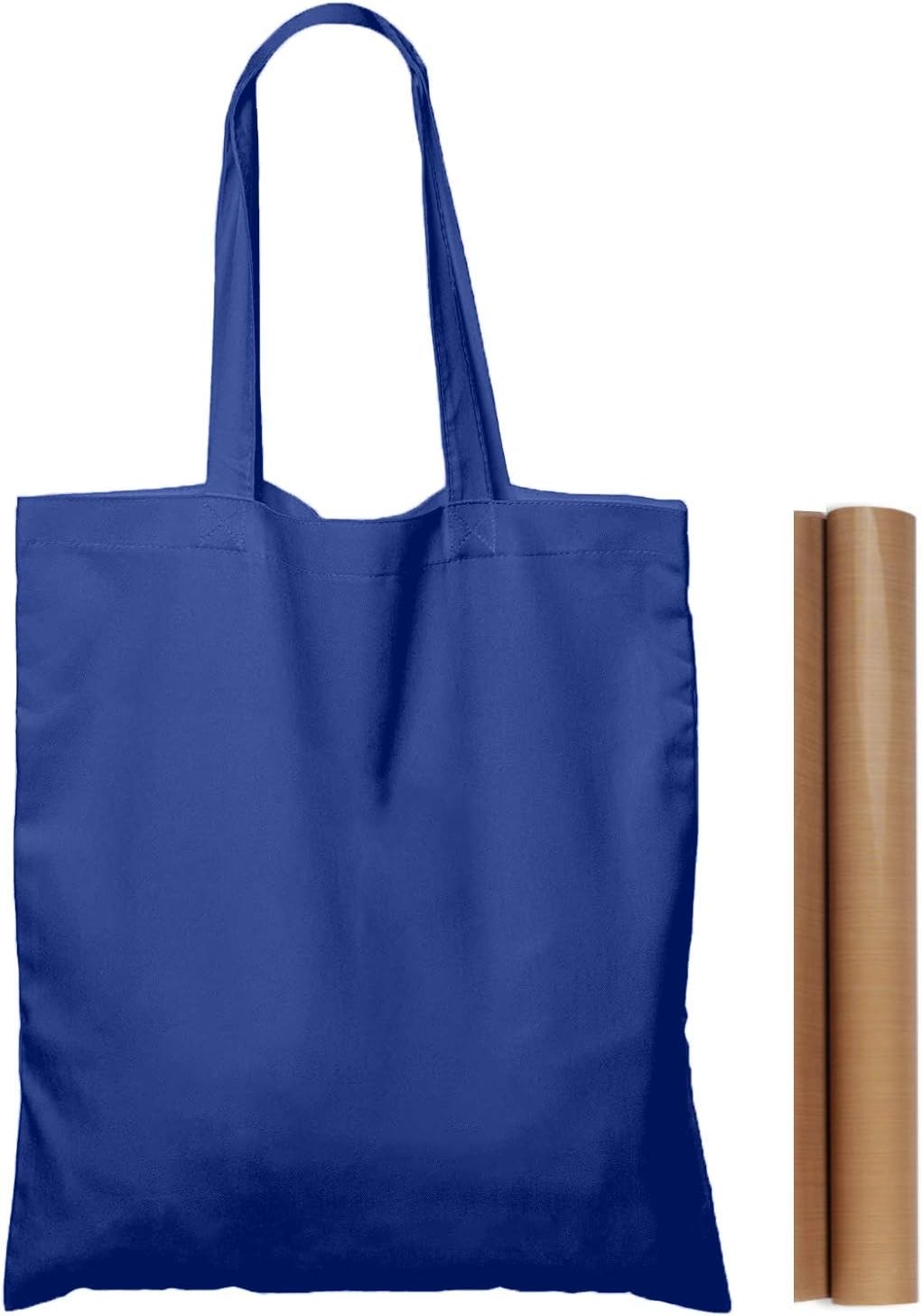 25 Pack 15ft' X 16ft' Blue Cotton Tote Bags for All Occasions