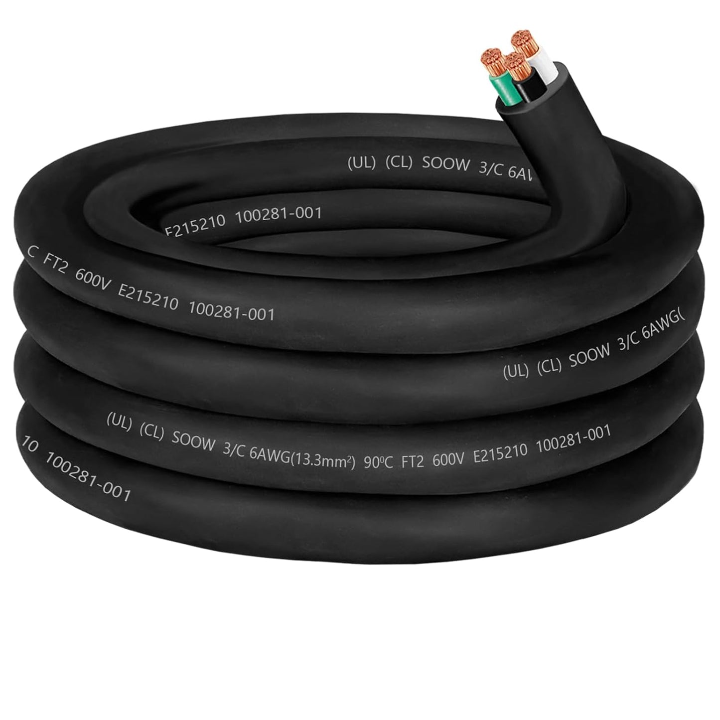 6/3 6 Gauge SOOW Portable Power Cable for Heavy Duty Use