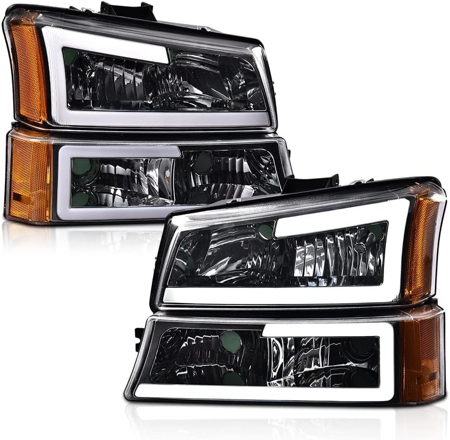 PIT66 LED Headlight Assembly for Chevy Silverado 2003-2006