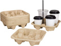 Karat C5000 4 Cup Carrier Holder Case of 300 - Sturdy To-Go Cups