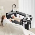 Kinder King 4-in-1 Portable Nursery: Bedside Crib to Playpen