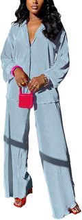 kaimimei Casual 2 Piece Outfit for Women - Comfortable Linen-Feel Set