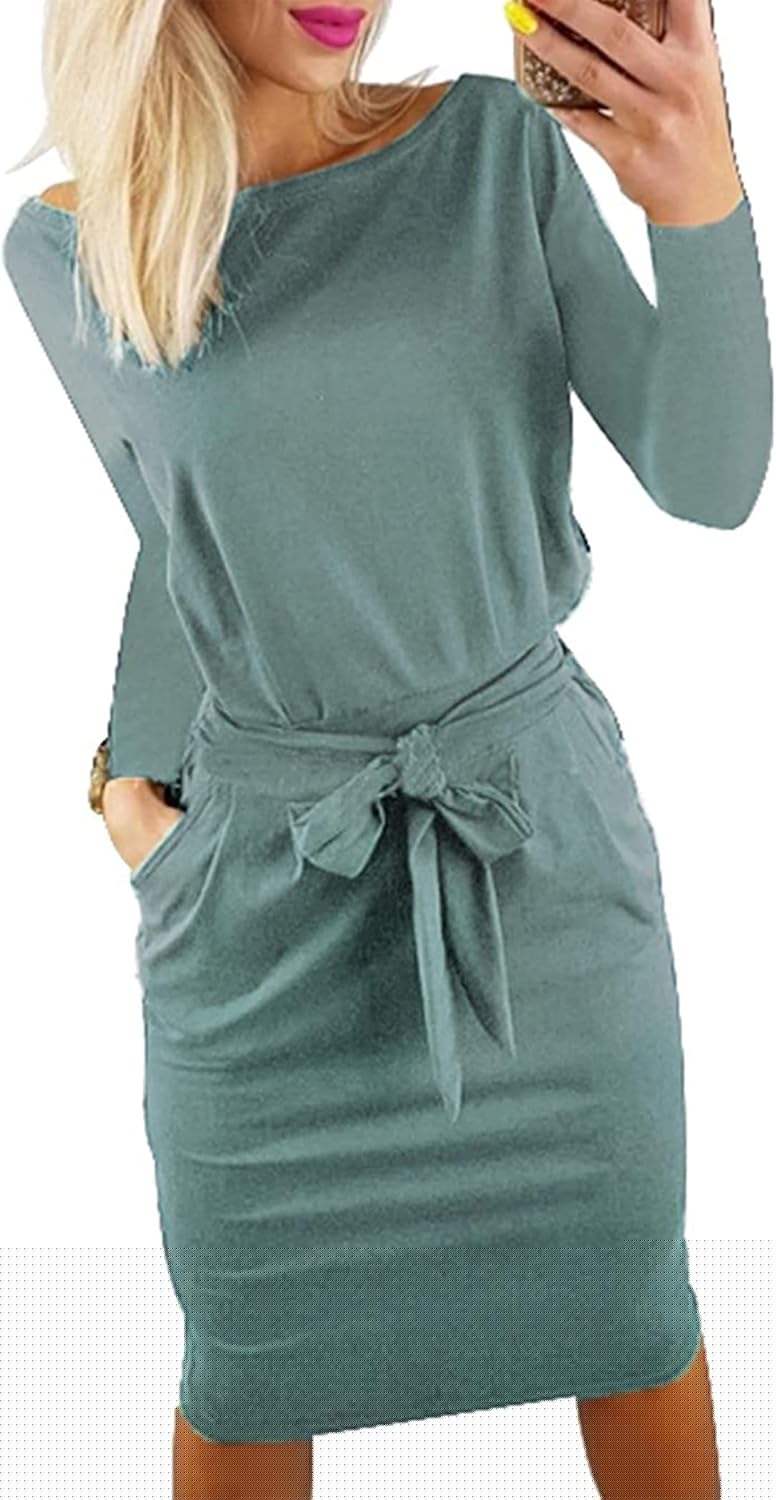 PRETTYGARDEN Women's Fall Bodycon Party Dress with Pockets