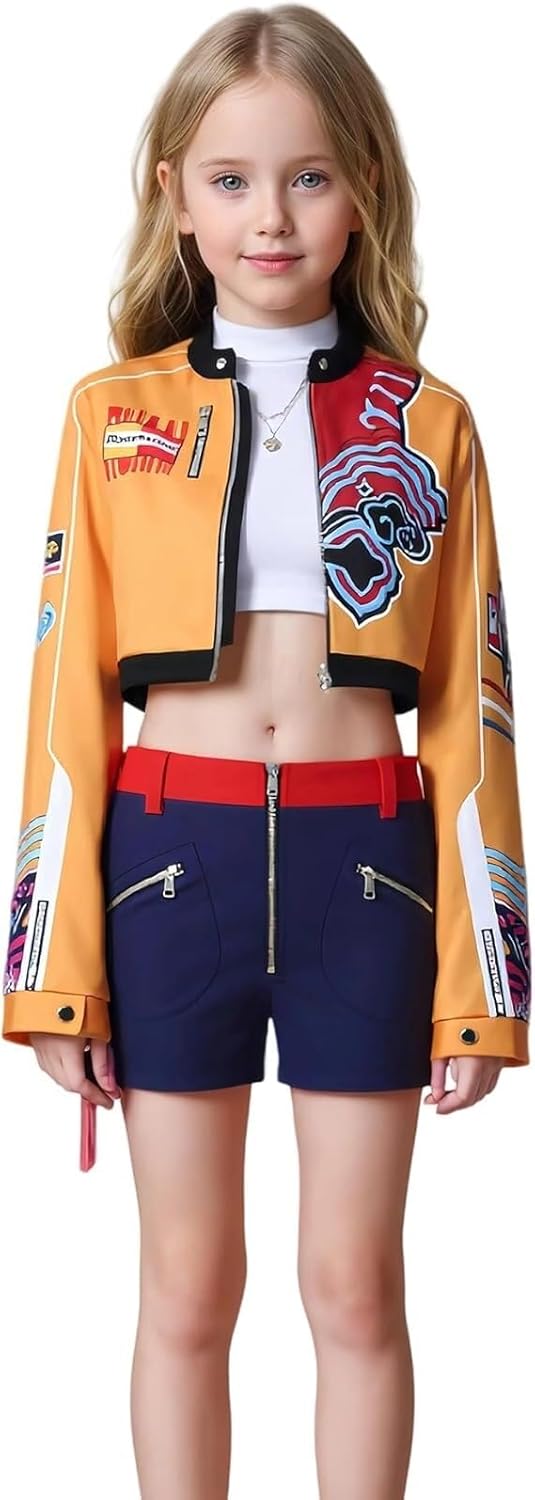 Demon Rumi Cosplay Costume for Halloween and Stage Performances