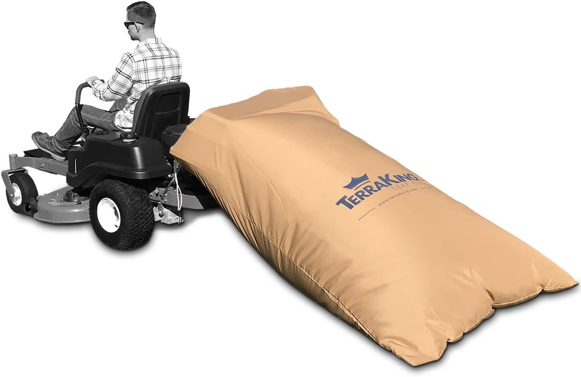 TerraKing XL Leaf Bag for Ride-On Lawnmowers - Heavy Duty Nylon