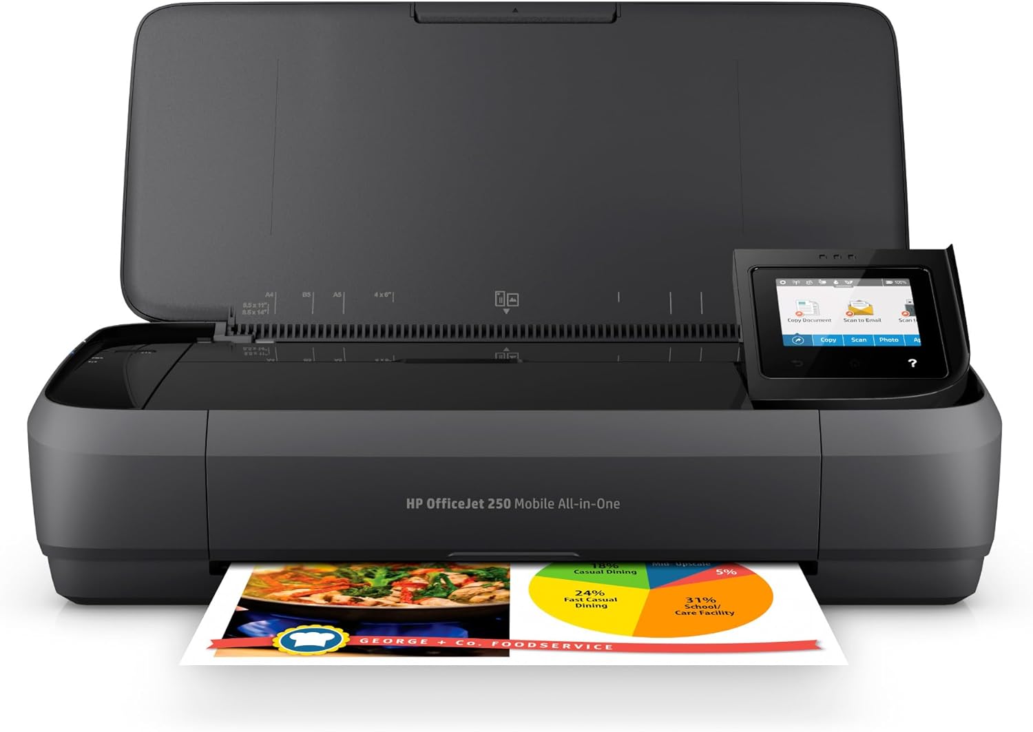 HP OfficeJet 250 Wireless Mobile Printer for On-the-Go Printing