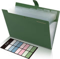 Expanding File Folders with 8 Pockets - Portable Letter Organizer