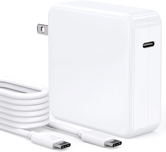 87W Mac Book Fast Charger for 2016+ Pro & 2018+ Air, USB-C to USB-C - QIOUZW