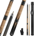 57ft Pool Cue Stick Professional Low Deflection - Two-Piece Maple