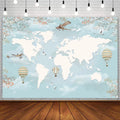 Sendy 10x7ft Travel Backdrop - Adventure Around the World Photo Banner