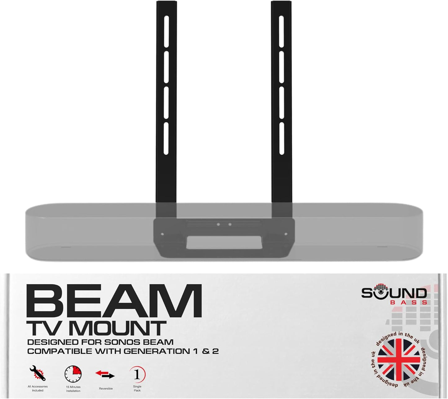 Sound Bass Beam TV Mount for Sonos Beam - Easy Installation