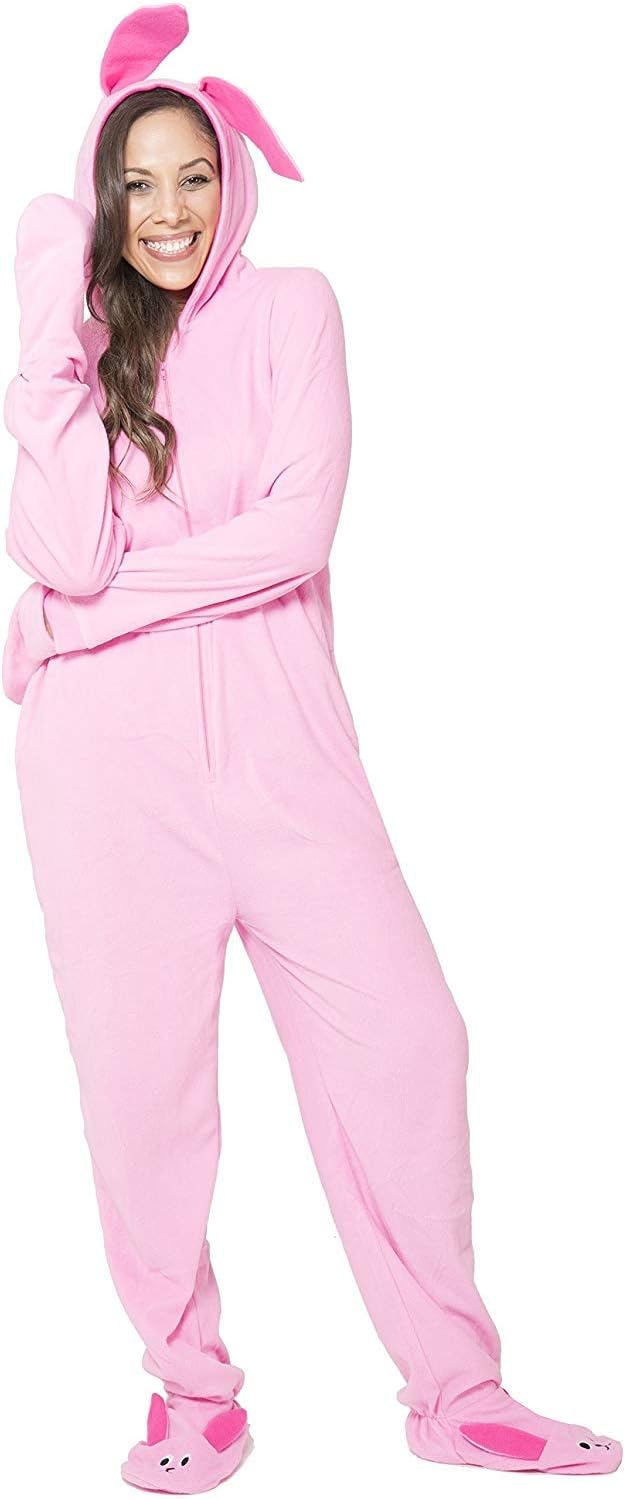 A Christmas Story Bunny Pajama Costume for Women - Cozy Fun