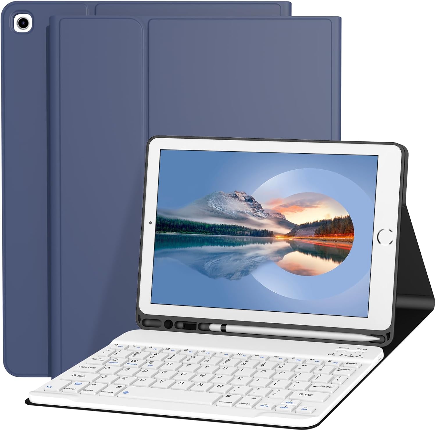 Keyboard Case for iPad 10.2 Inch with Detachable Wireless Keyboard