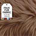 FabricLA Faux Fur Fabric by the Yard - Plush 2 in Pile for Crafts