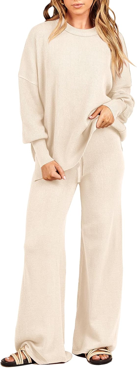 ANRABESS Womens 2 Piece Outfits Fall Lounge Set for Comfort