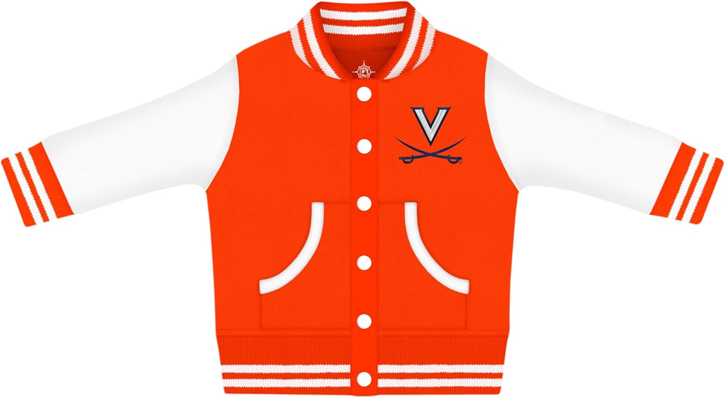 Creative Knitwear College Baby Varsity Jacket for Little Fans