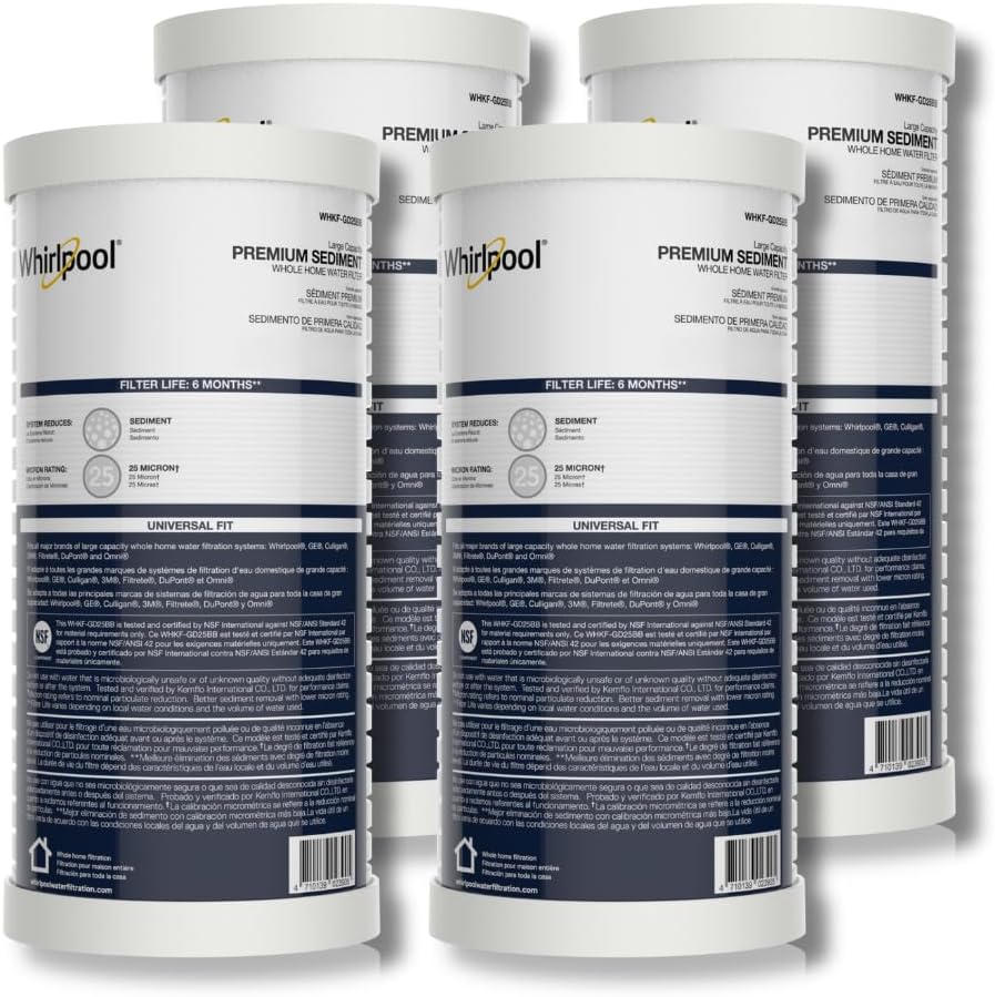 Whirlpool Whole House Large Capacity Sediment Filter WHKF-GD25BB