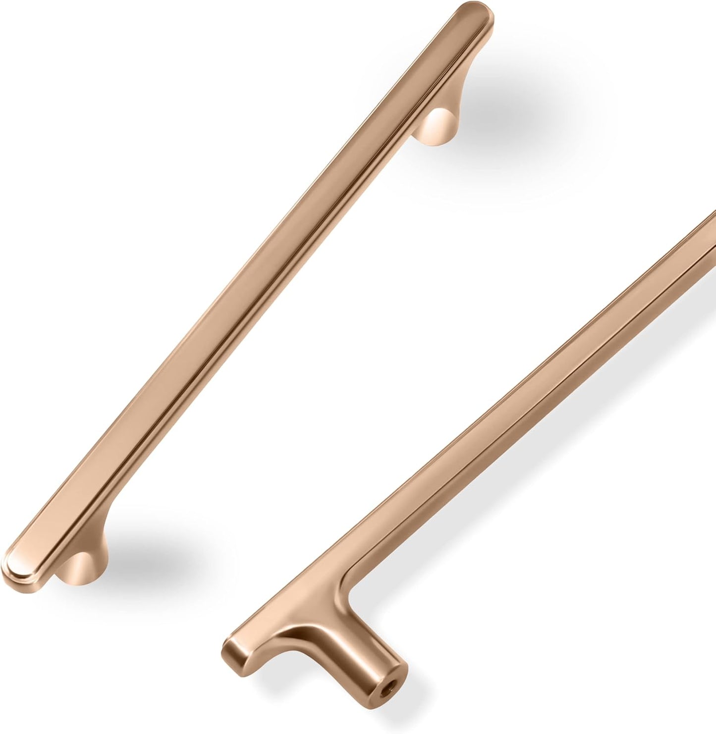 Champagne Copper Cabinet Handles - 10 Pack 5 Inch Pulls