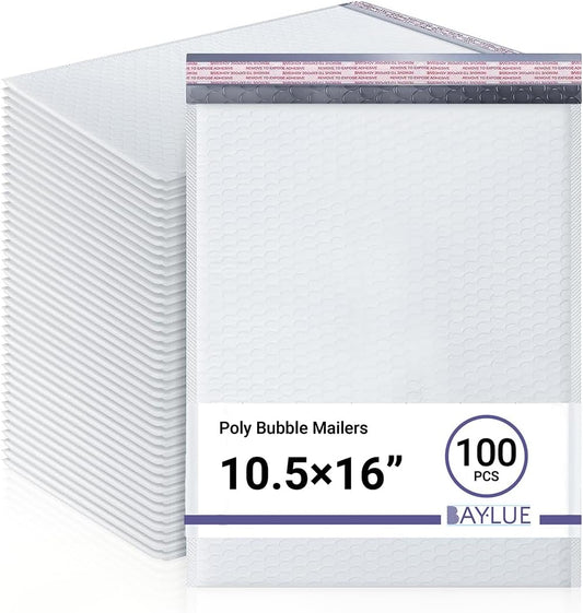 Large Poly Bubble Mailers 10.5x16 Inch for Safe Shipping