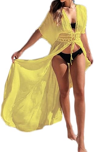 Bsubseach Women's Long Beach Kimono Cardigan for Swimsuits