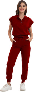 Scrub for Women Set - Anti-Wrinkle Mandarin Collar Scrub Suit