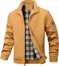 Men's Bomber Jacket Lightweight Windbreaker Zip Up Coat - Casual Fit