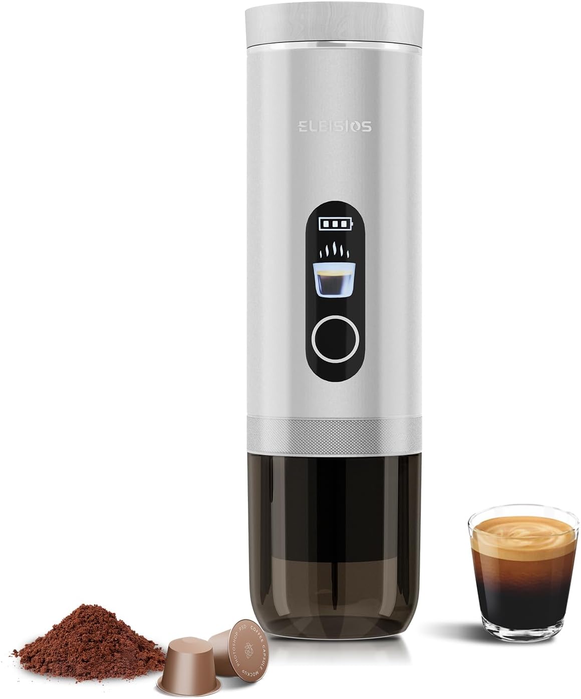 Portable Self-Heating Espresso Maker for Anywhere, Anytime Coffee! ELEISIOS