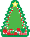 Decorated Tree Mini Notepad - Festive 3in x 3in Sheets for Crafts
