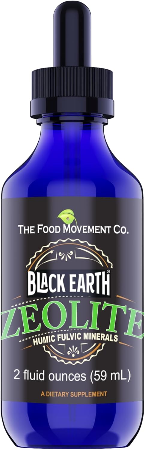 Black Earth Zeolite Liquid Drops for Detox and Gut Health