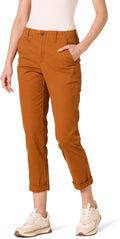 High-Rise Regular-Fit Ankle-Length Khaki Pant - Everyday Comfort Shoes