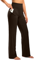 Wide Leg Women's Yoga Pants Petite/Regular/Tall - High Waist Pockets