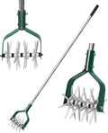 Rotary Cultivator Tiller Adjustable S/S Handle - Manual Garden Tiller
