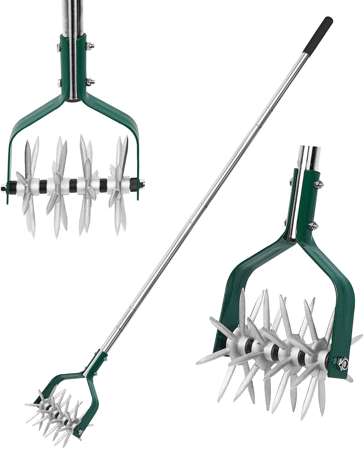 Rotary Cultivator Tiller with Adjustable Handle for Gardening