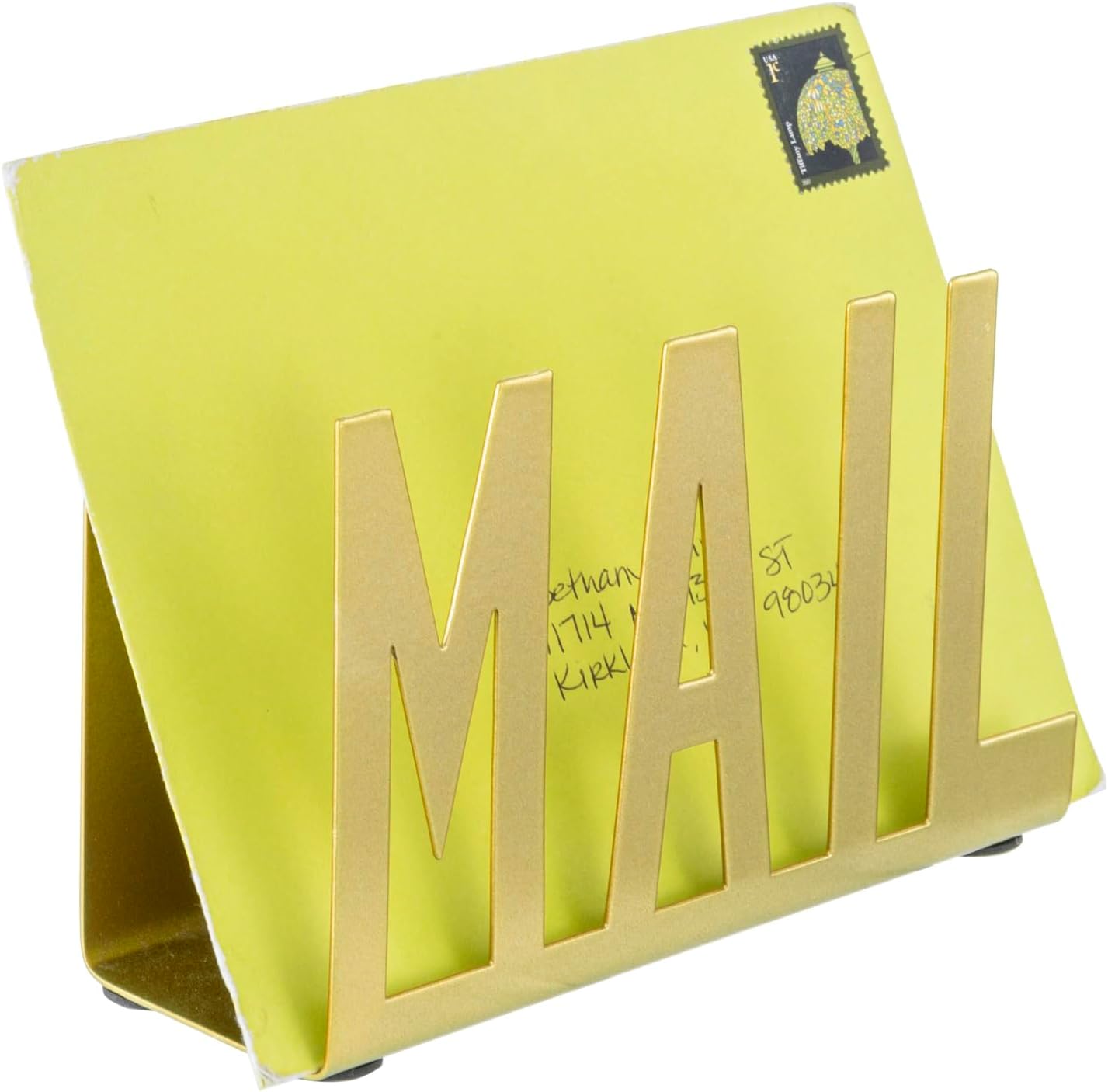 Modern Black Metal Mail Holder Office Organizer