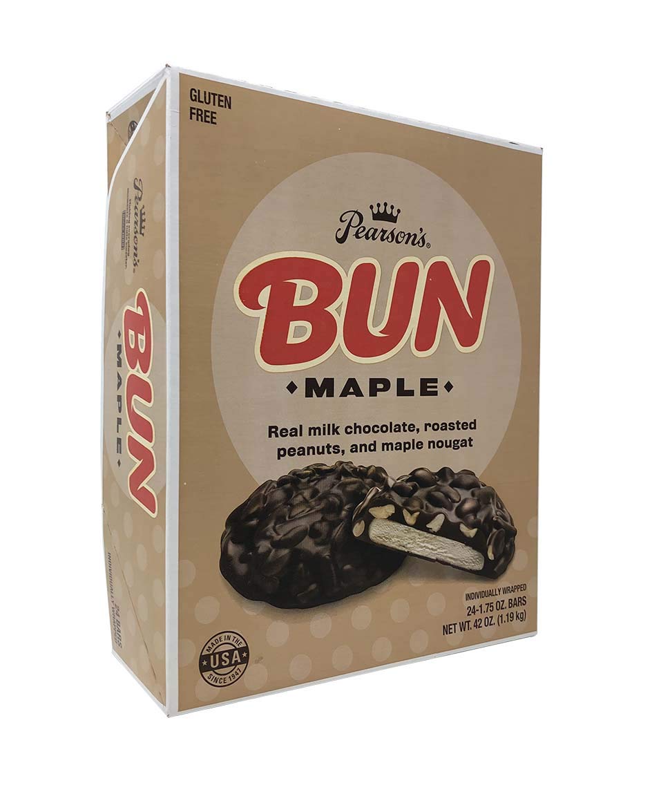 Pearson's Maple BUN Cluster Bar - Delicious Peanut Chocolate Treat