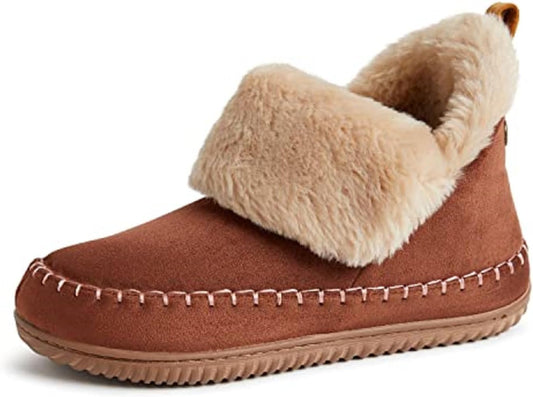 Dearfoams Women's Moritz Cozy Bootie Slipper for Comfort