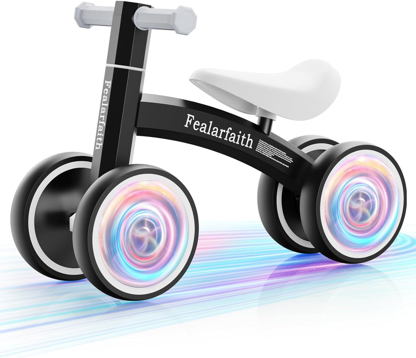 Baby Balance Bike for 1 Year Olds with Colorful LED Wheels