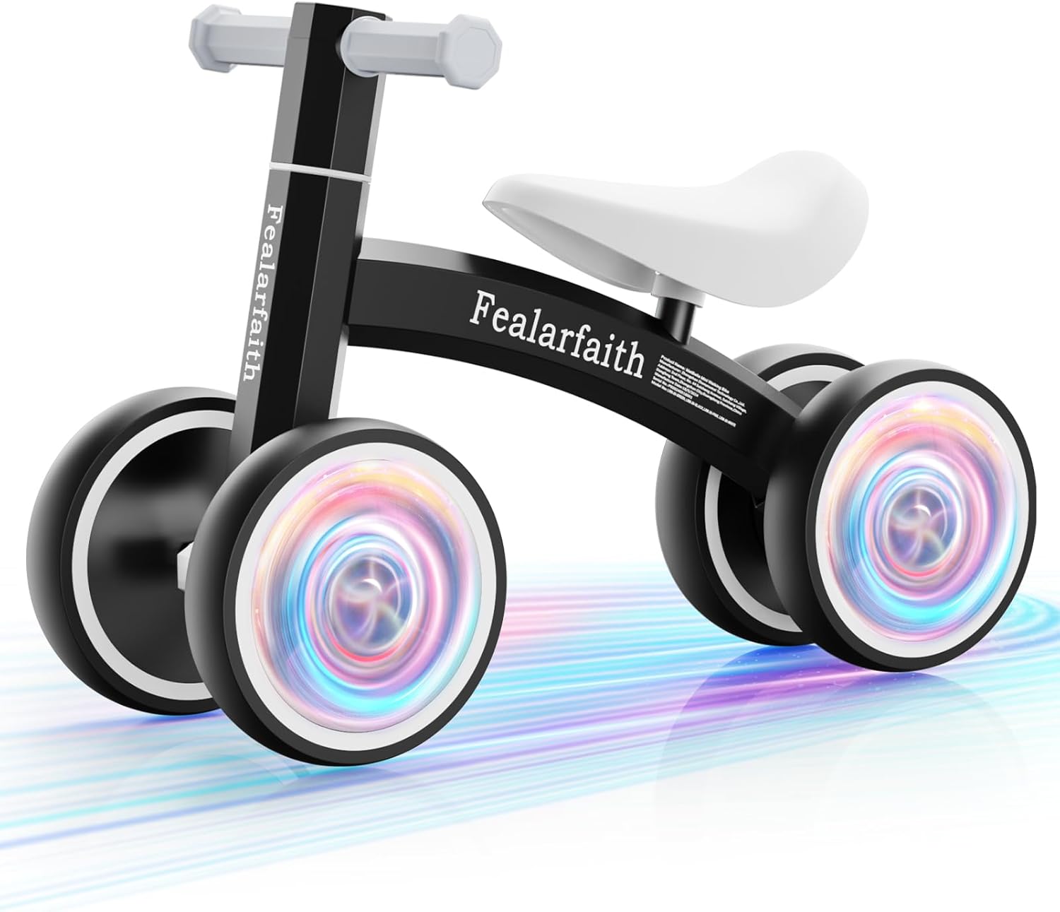 Baby Balance Bike for 1 Year Olds with Colorful LED Wheels