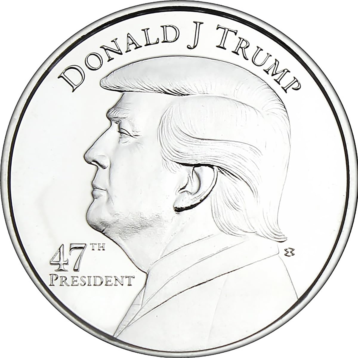 2025 President Trump 47th President Silver Coin in Air Tite Holder