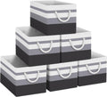 Foldable Storage Bins 6-Pack - Sturdy Collapsible Organizer