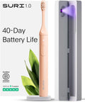 SURI Sonic Electric Toothbrush 1.0 - UV Travel Case, 40+ Day Battery