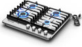 24 Inch Gas Cooktop Propane Stove Top with 4 Burners - Built-in