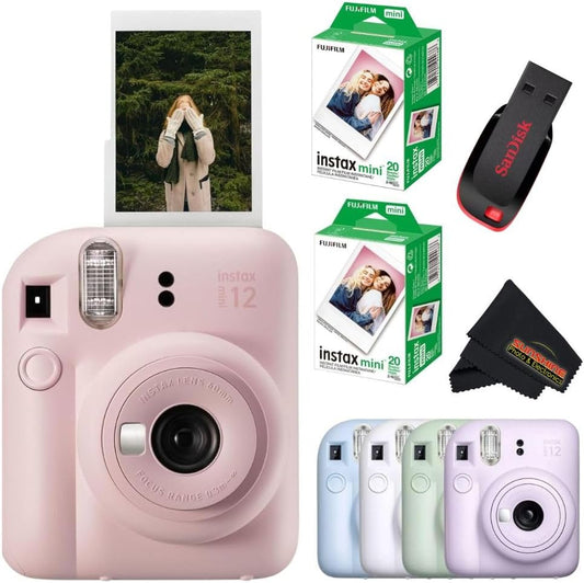 Fujifilm Instax Mini 12 Instant Camera Bundle for Perfect Memories