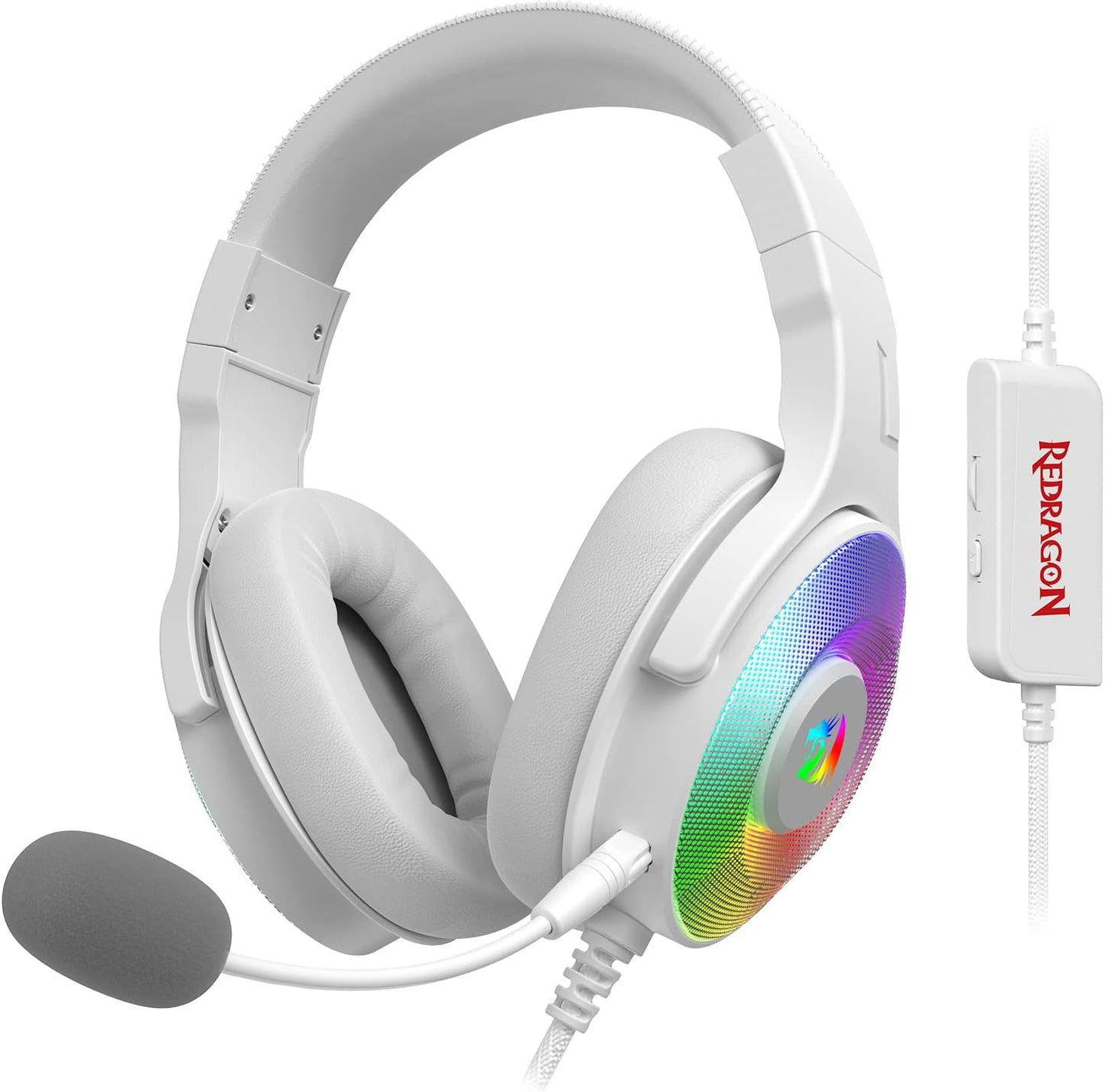 Redragon H350 Wired Gaming Headset with RGB Backlight Features