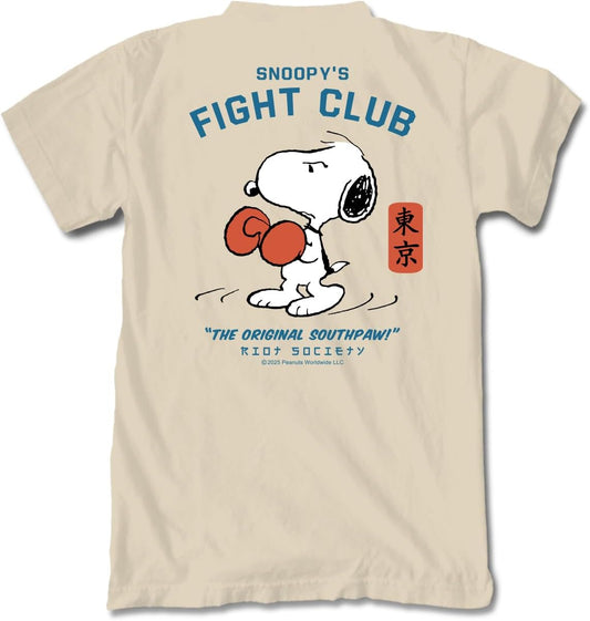 Riot Society Men's Short Sleeve Graphic T-Shirt for Peanuts Fans