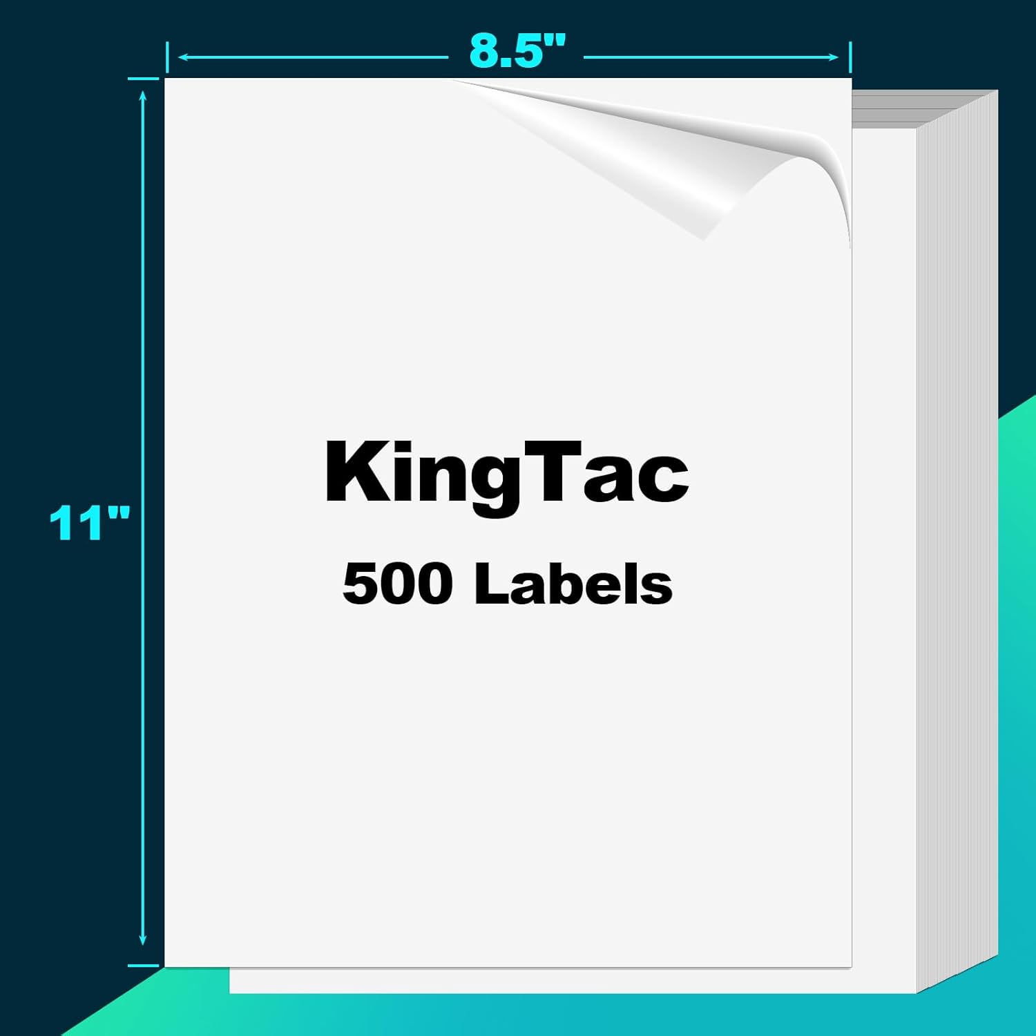 Kingtac A4 Full Page Shipping Labels for Laser & Inkjet Printers