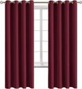 Blackout Curtains for Bedroom - Grommet Thermal Insulated Burgandy