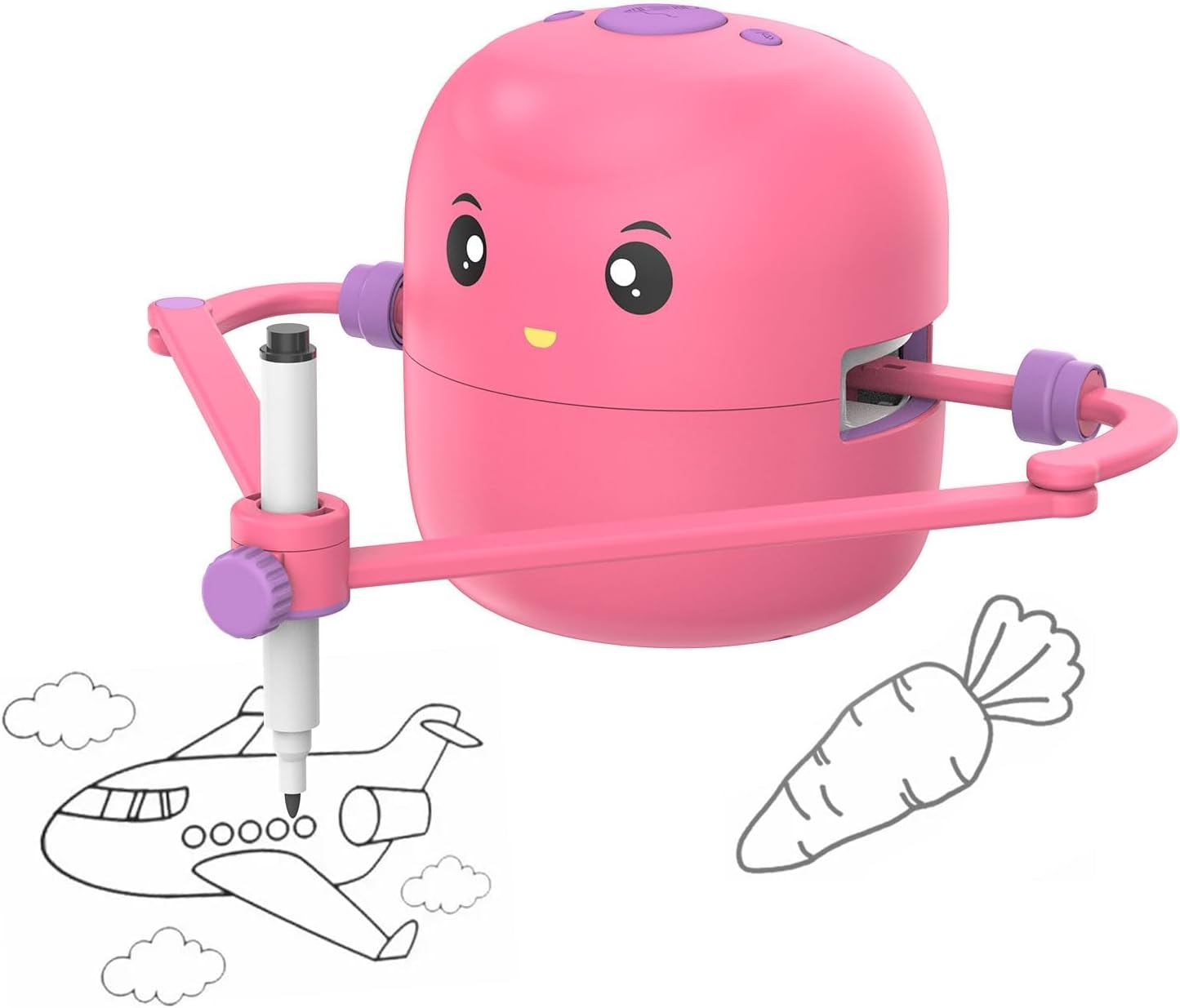 Interactive Drawing Robot for Kids - 100 Cards & Voice Interaction