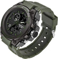 KXAITO Men's Military Sport Watch Large Dial Dual Display - Durable