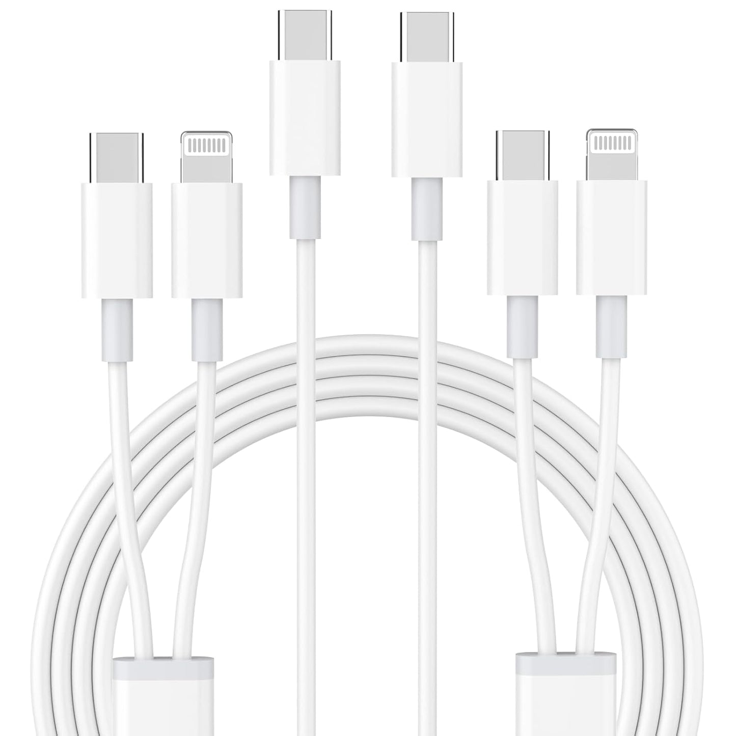 Fast Charge 2-in-1 iPhone Cable - 6FT Dual Connector